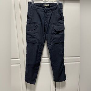 First Tactical Pants Mens Sz 32 Navy Blue Ripstop Cargo Utility Workwear Outdoor